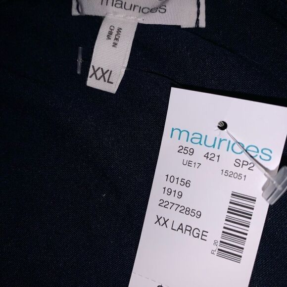 NWT Maurice’s 24/7 blue baseball t-shirt size XXL - Picture 4 of 4
